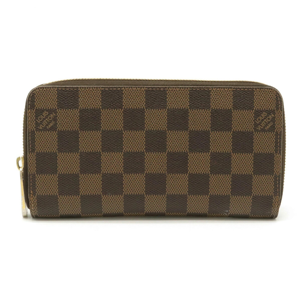LOUIS VUITTON Damier Zippy Wallet Round Zipper Long